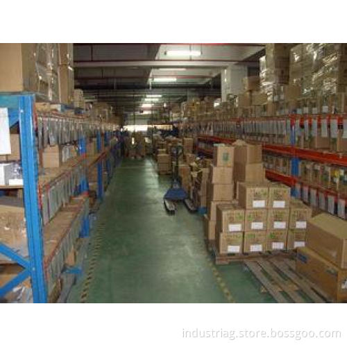 Blue / Orange medium duty shelving with manual operation ,